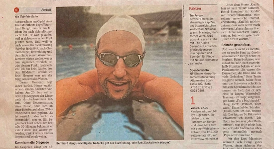 Kurier, Sieben Seen für kranke Kinder: jetzt kann jeder mitschwimmen, 20.8.2026